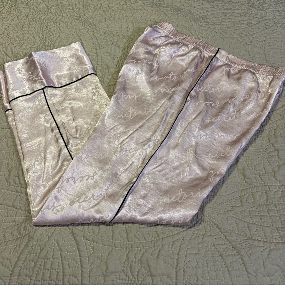 Victoria's Secret Pink Satin Pajama Pants